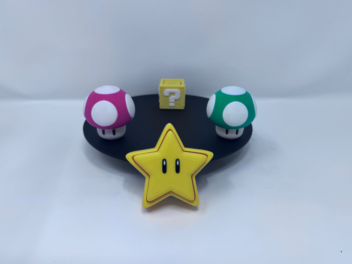 CrystalClick - Mario Inspired Fidget Clickers - Mystery Block